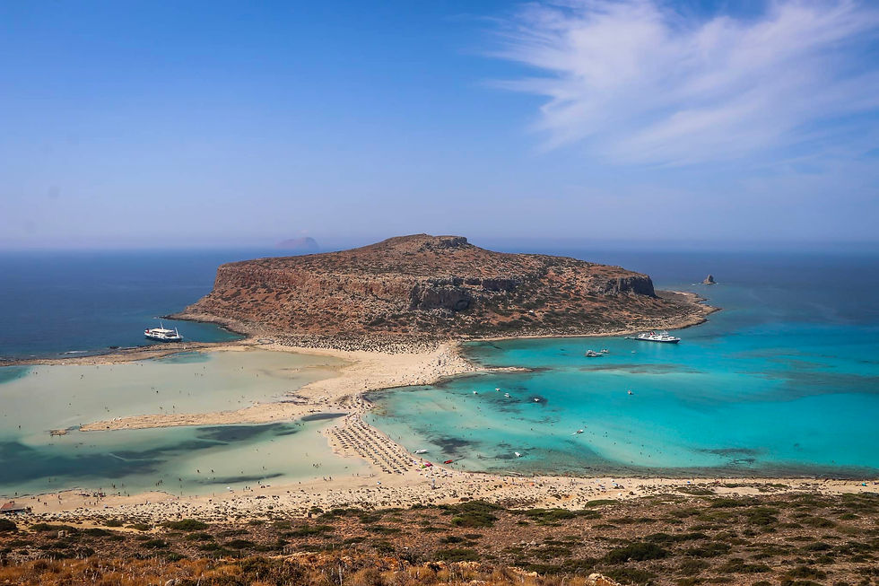 Balos beach crete in greece