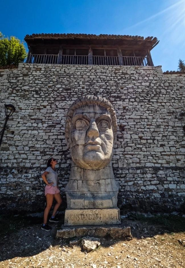 Berat Castle Albania The Bust of Constantine The Great