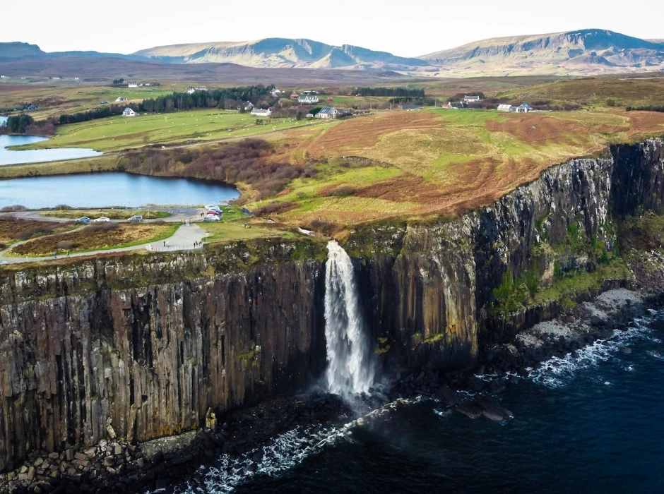 Kilt Rock and Mealt Falls the Isle of Skye scotland