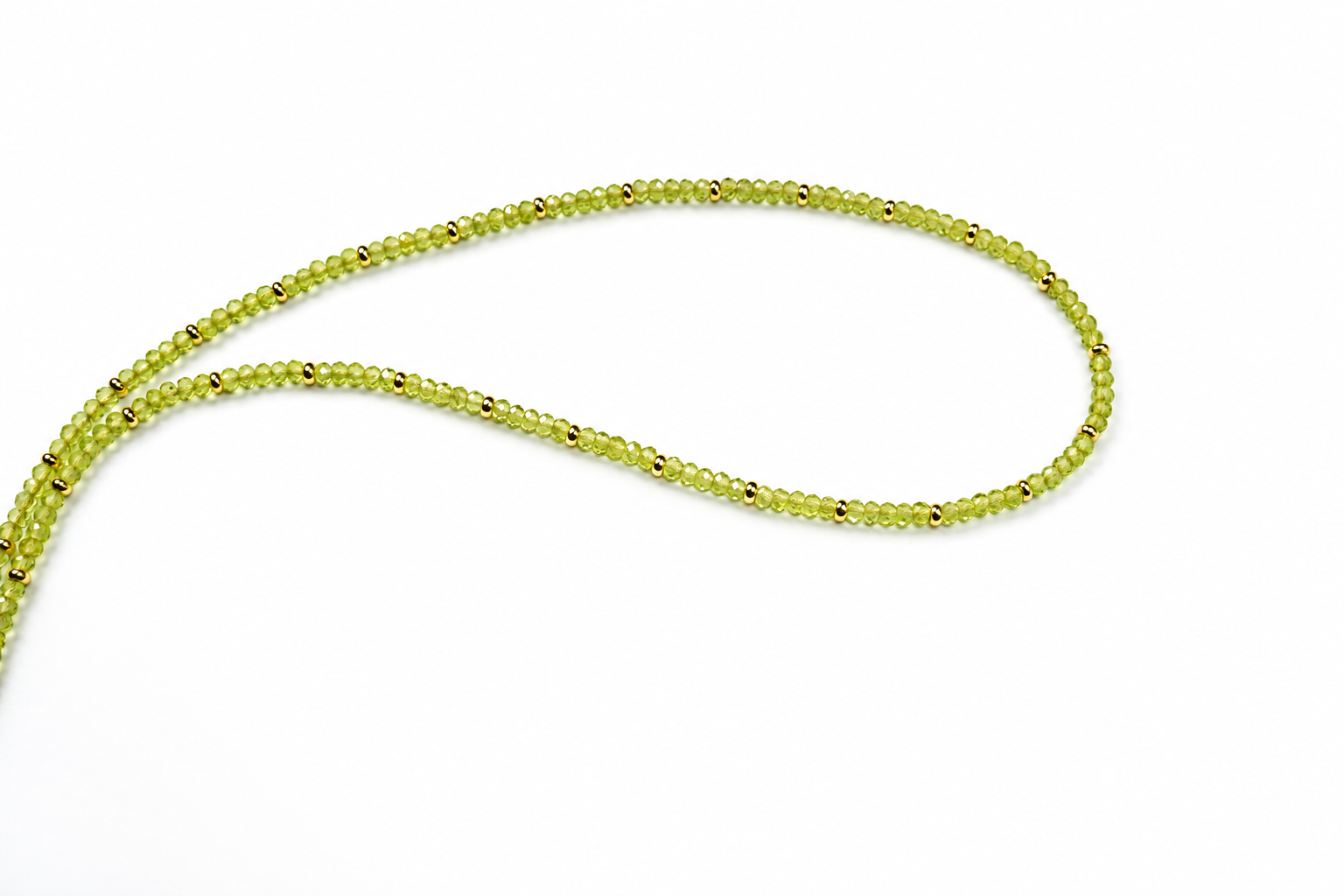 Product image of Dainty Peridot Necklace, handcrafted gold-filled jewelry by TaliaJonelleJewelry