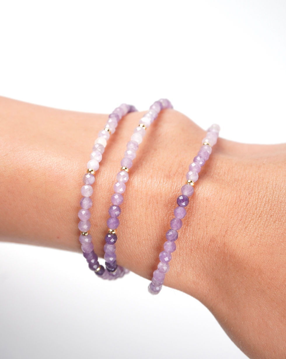 lepidolite necklace bracelet anklet