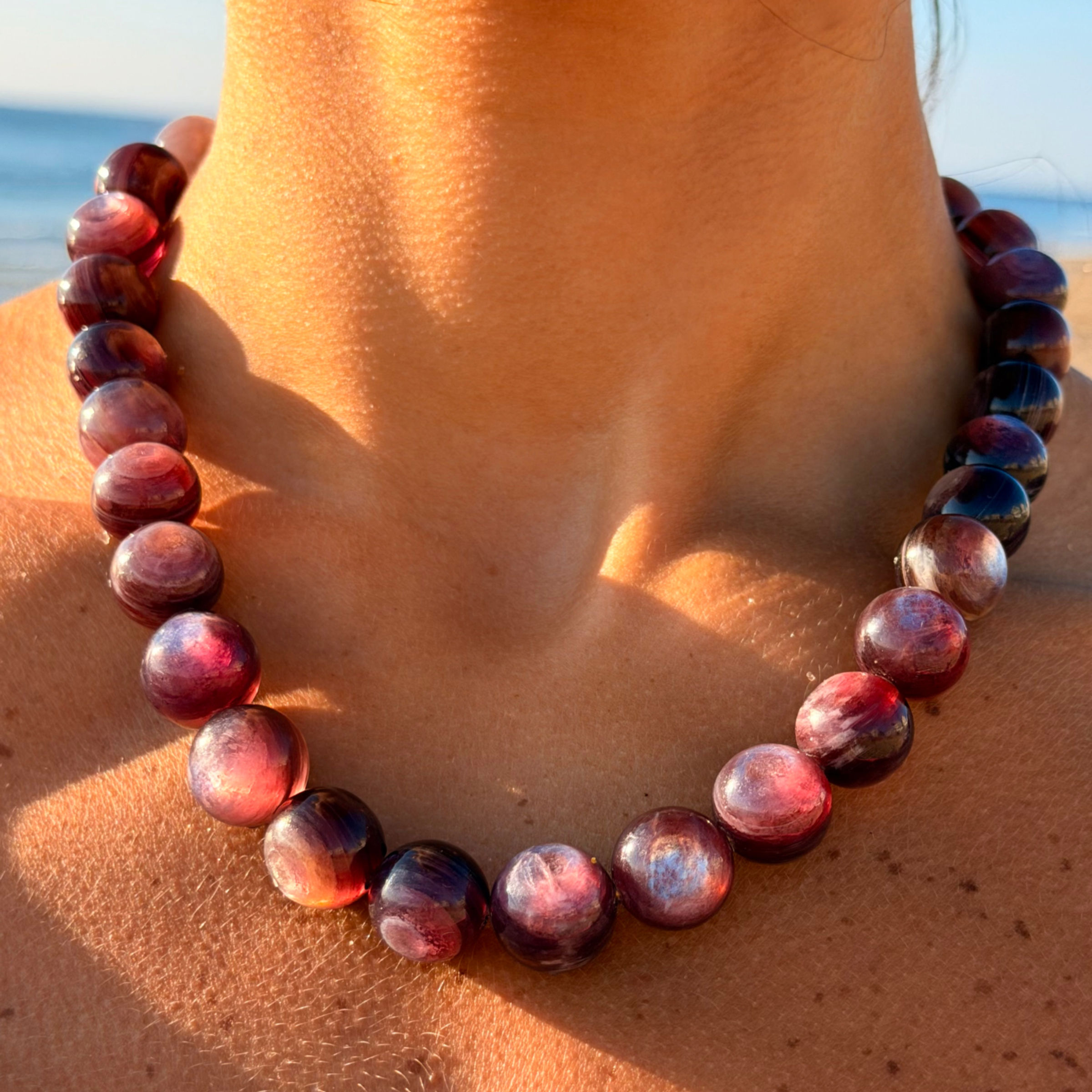 Lepidolite Necklace by TaliaJonelle Jewelry