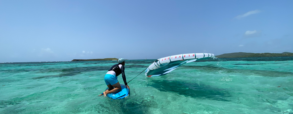 Ecole et location kite paddle wing et planche à voile en martinique