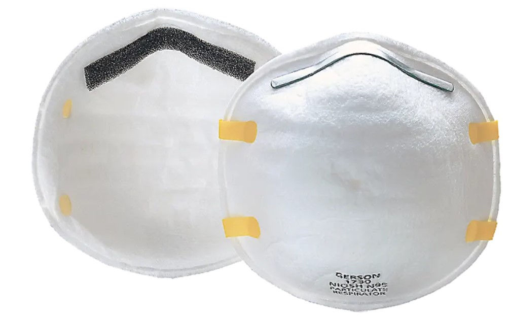 Gerson N95 Particulate Respirator Masks 1730 - 20 Count NIOSH Approved