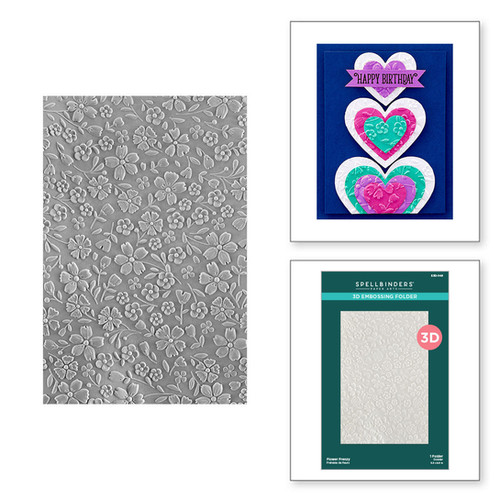 Flower Frenzy 3D Embossing Folder | CSCS