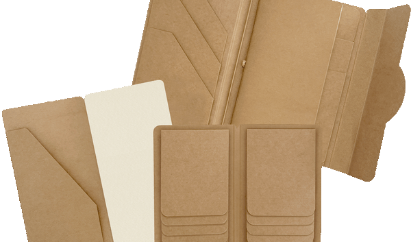 Kraft Travel Album with Inserts Waterfall Folder & Journaling Notebooks