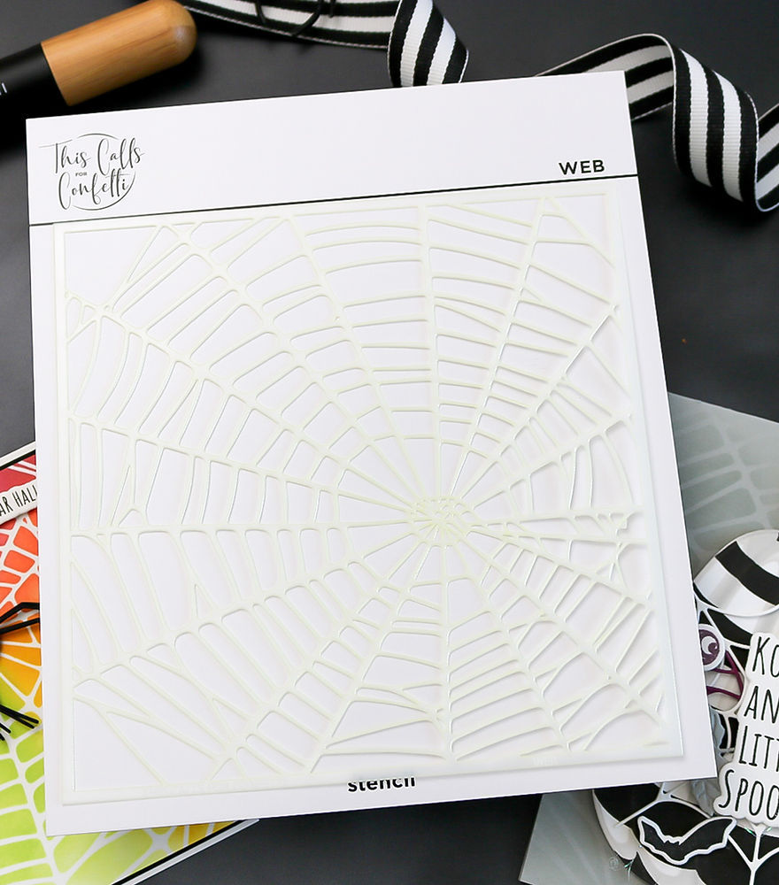 Web 6x6 Stencil