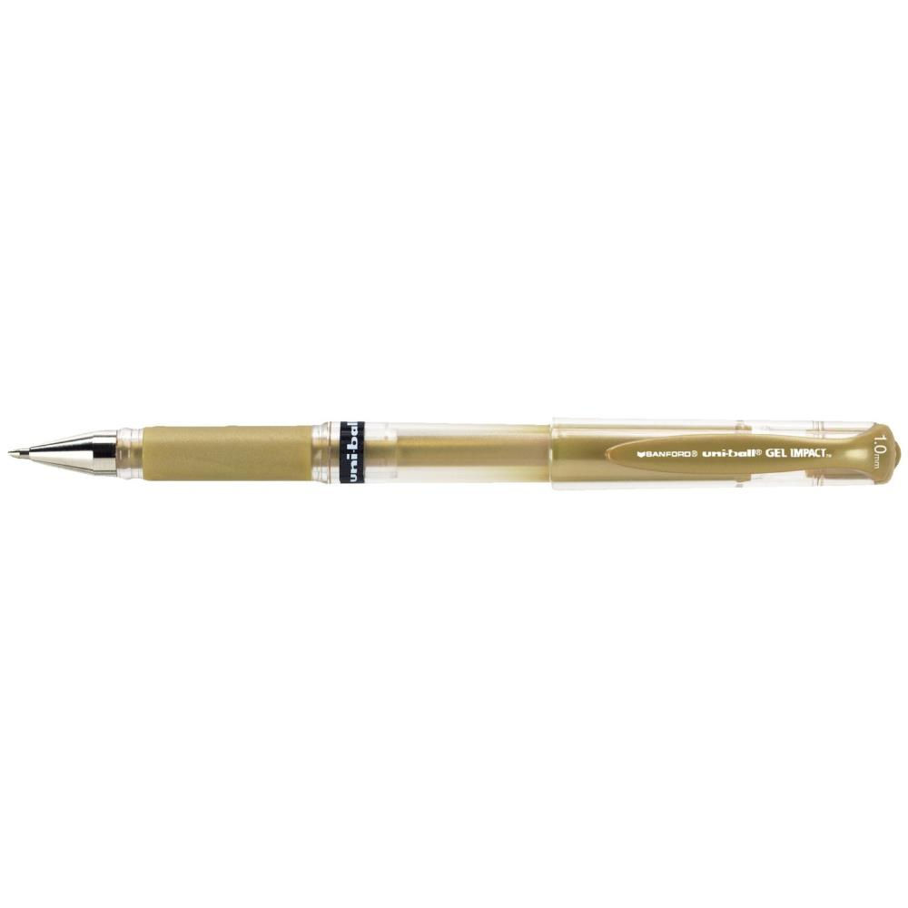 Gold Uni-Ball Signo Gel Impact Pen