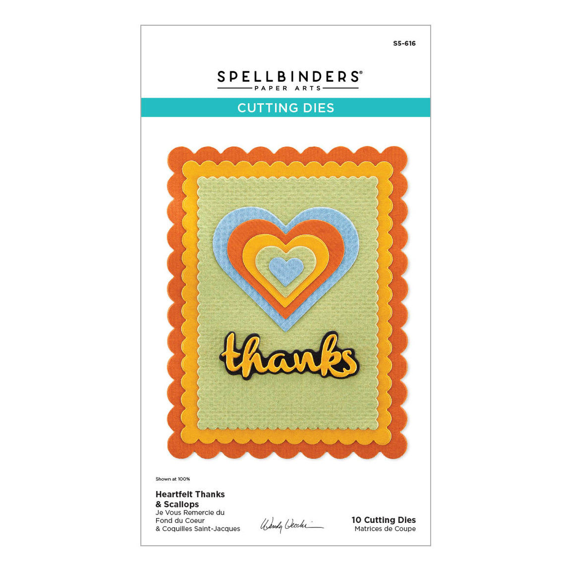 Heartfelt Thanks & Scallops Etched Dies by Wendy Vecchi