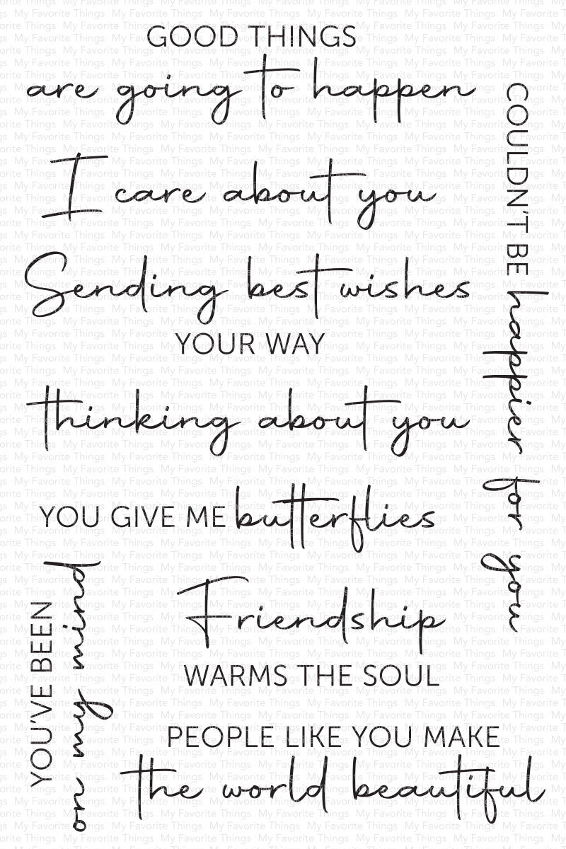 You Give Me Butterflies Clear Stamp