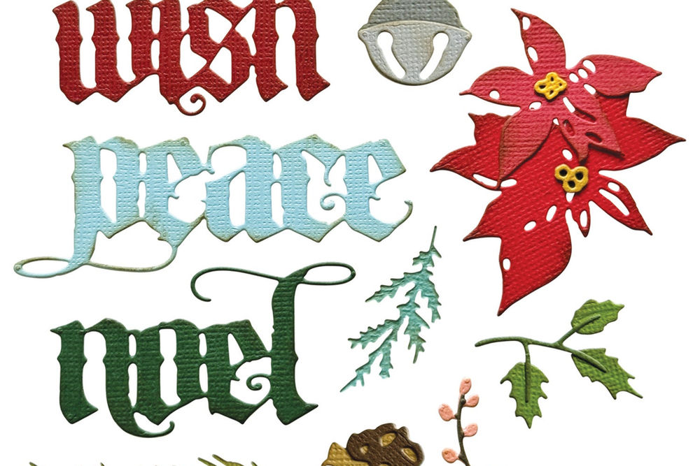 Sizzix Vault Holiday Classic Dies By Tim Holtz 12/Pkg