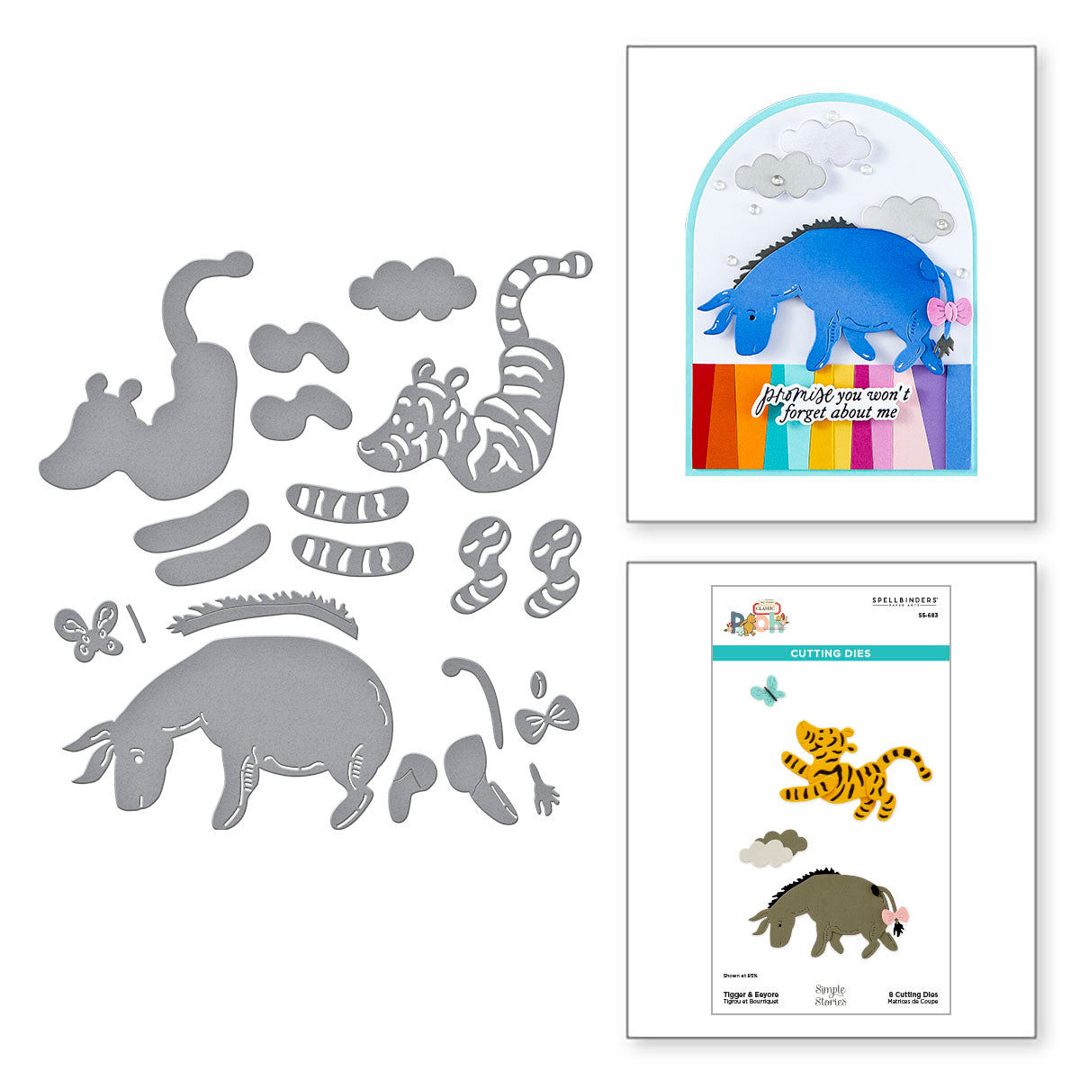 Tigger & Eeyore Etched Dies