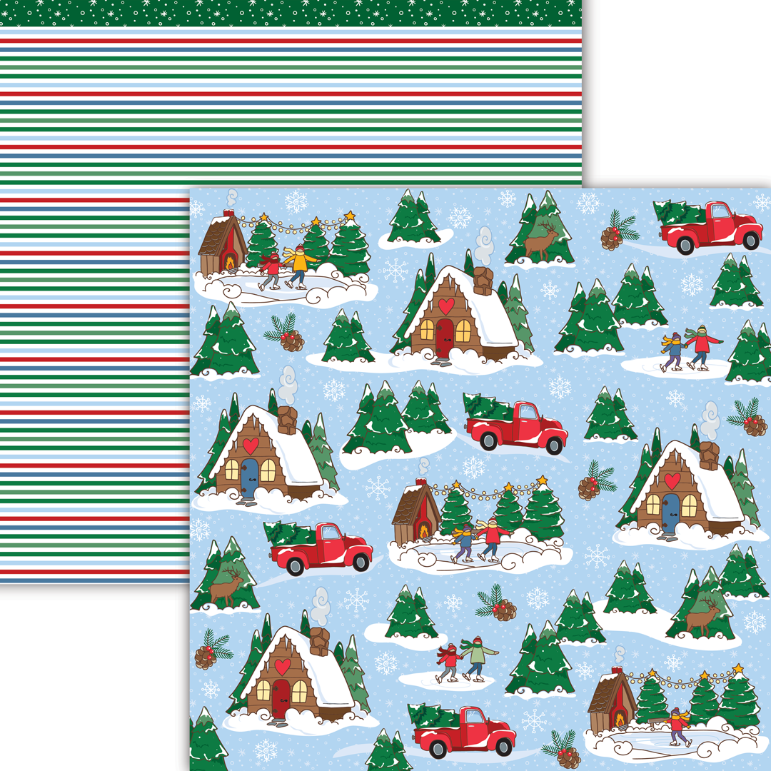 Cabin Retreat 12x12 Cardstock