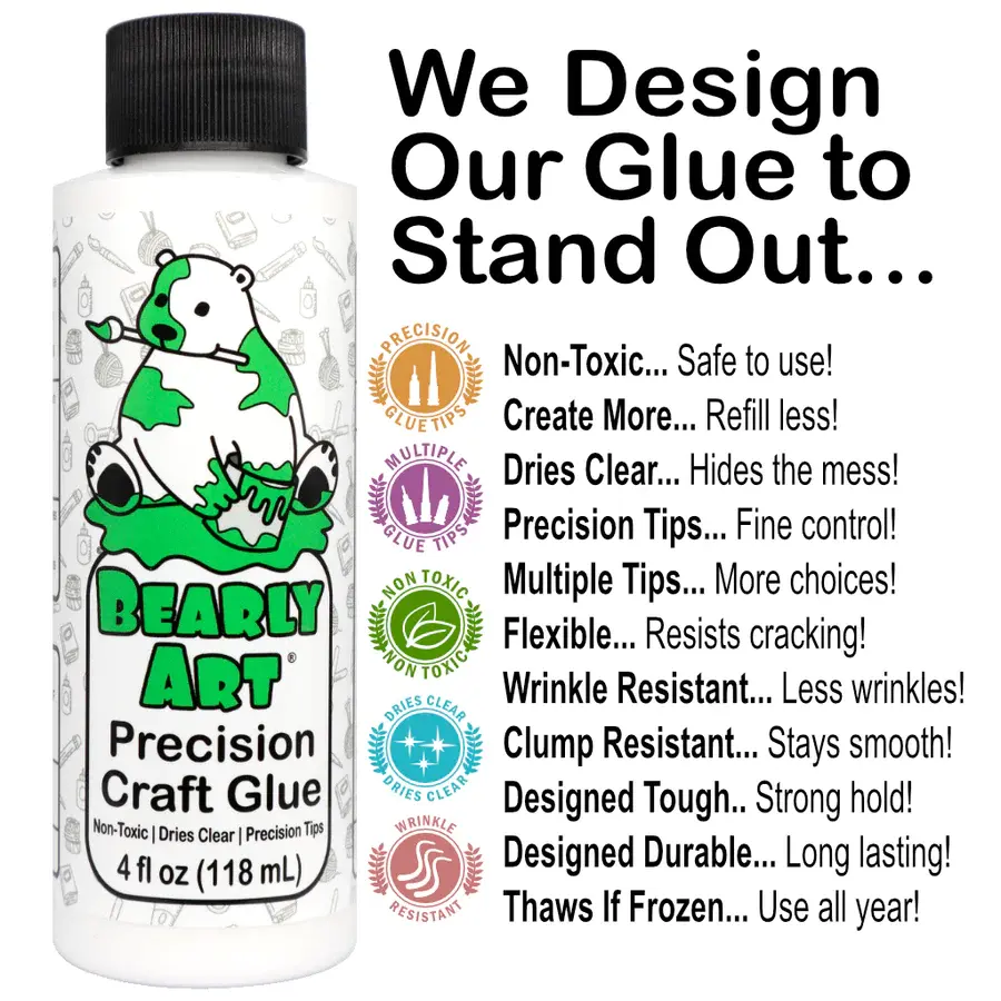 Thumbnail: 2oz. Bearly Art Precision Craft Glue