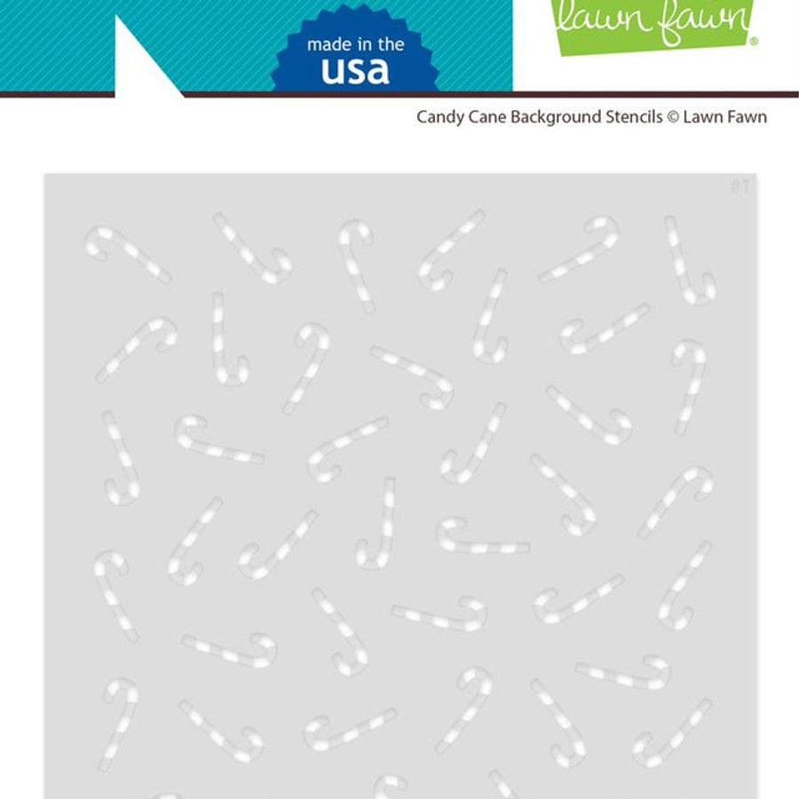 Candy Cane Background Stencils
