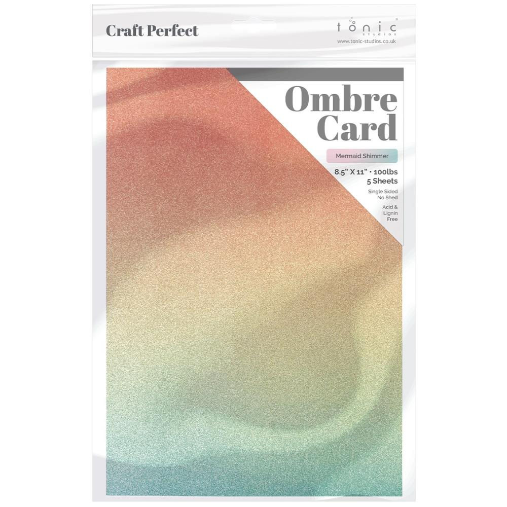 Mermaid Shimmer Glitter Cardstock Pack