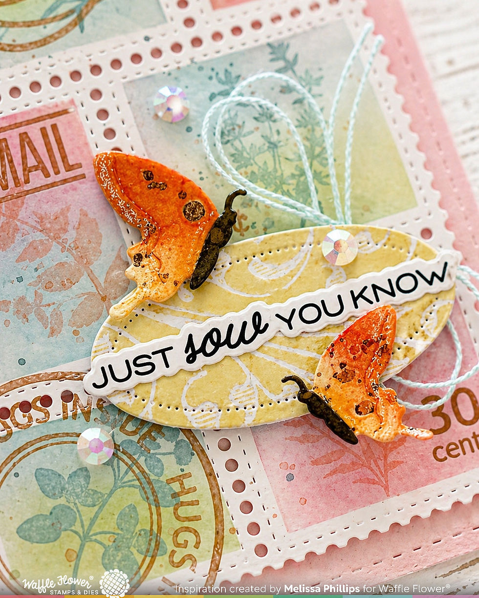 Thumbnail: Postage Collage Garden Critters Die