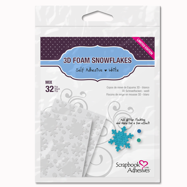 3D Foam Adhesive Snowflakes