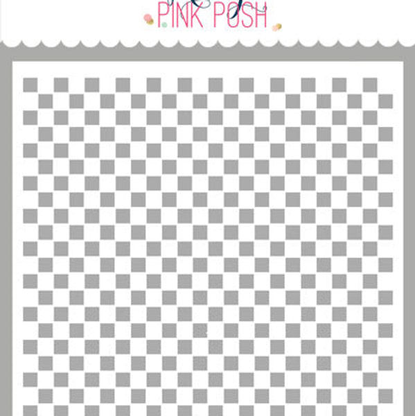 Mini Checker Stencil
