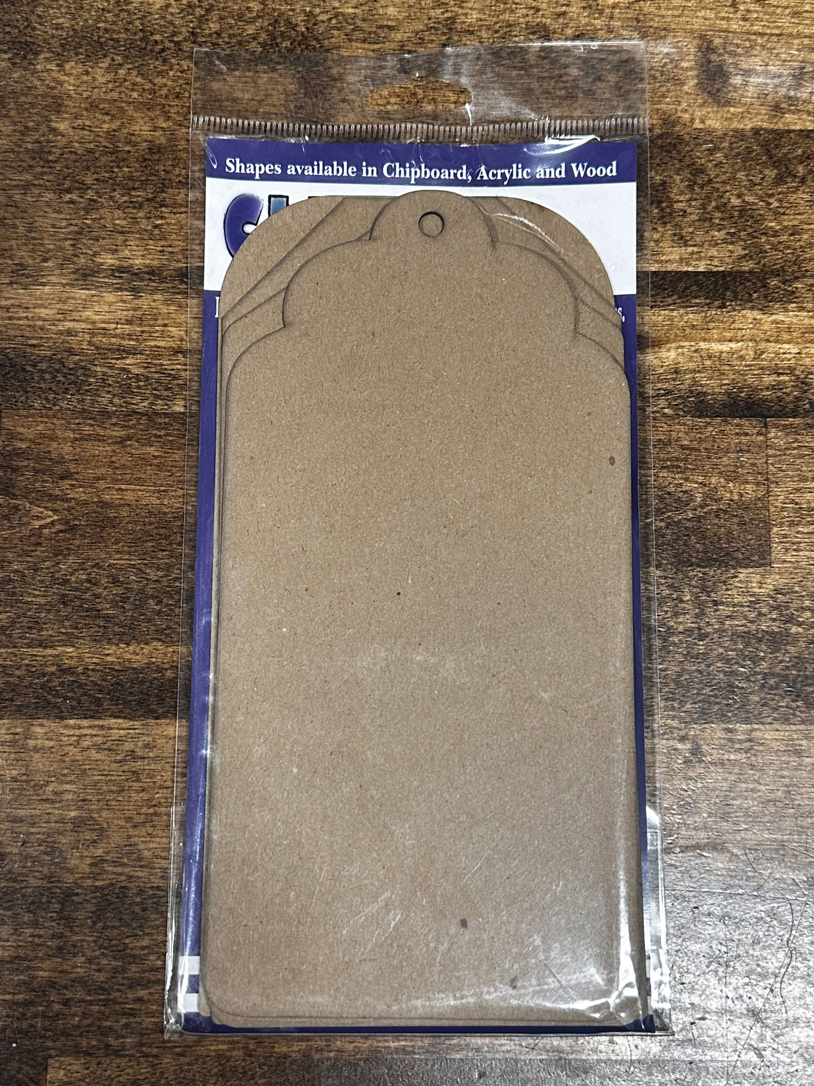Mixed Chipboard Tags #10