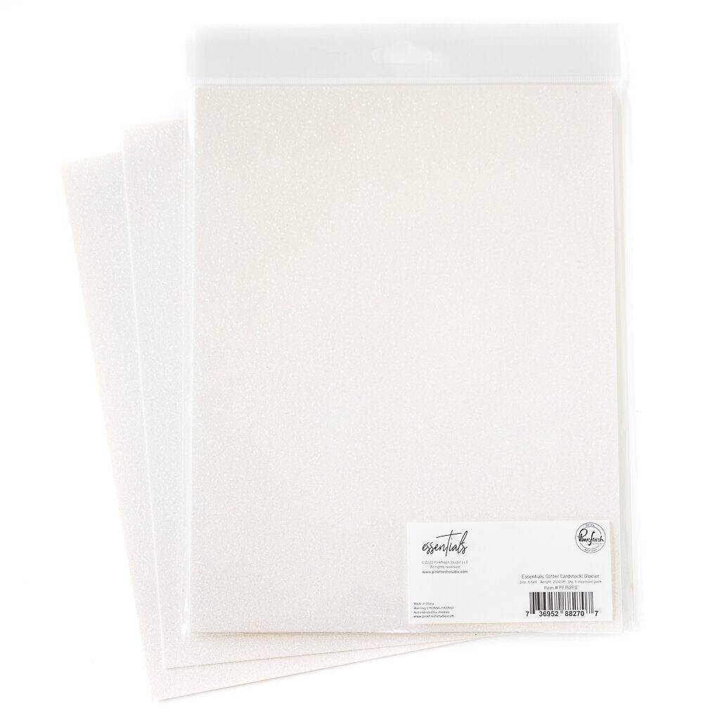 Glacier Essentials Glitter Cardstock