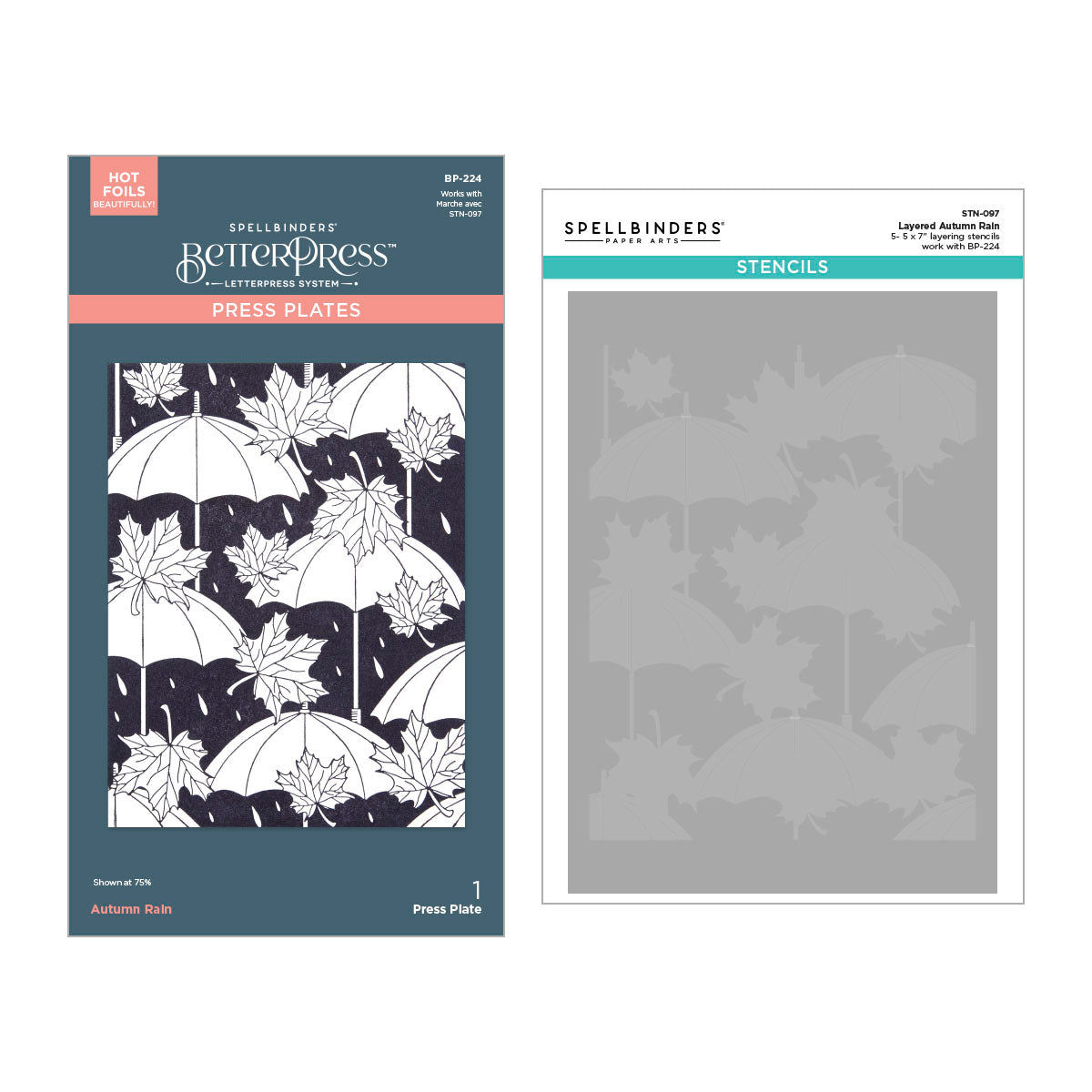 Autumn Rain Press Plate and Stencil Bundle