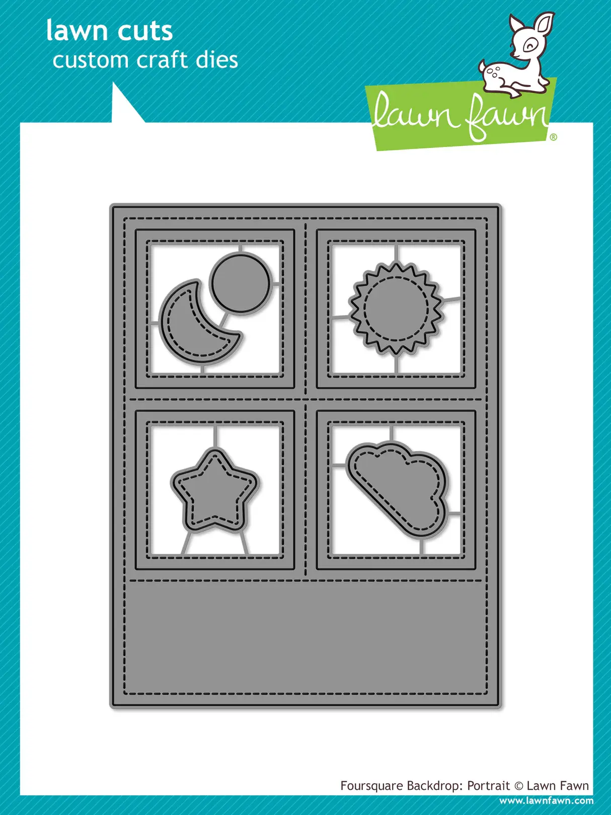 foursquare backdrop: portrait die