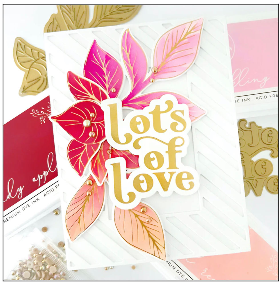 Thumbnail: Detailed Leaf Clear Stamp, Stencil & Die Bundle