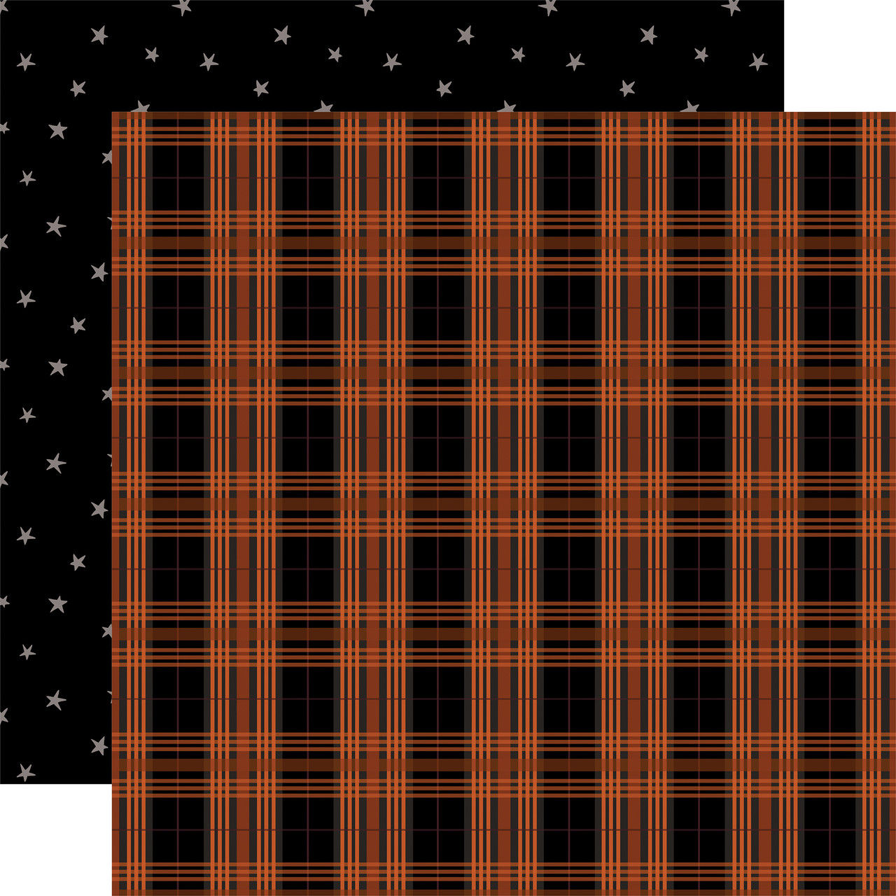 Halloween: Petrified Plaid 12x12 Patterned Paper