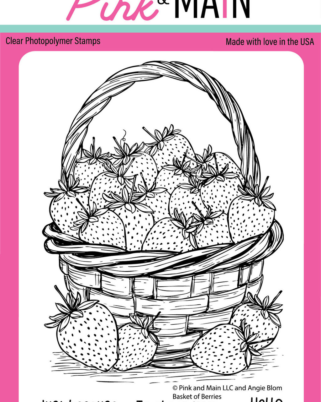 Basket of Berries Clear Stamp