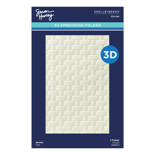 Embossed File Board Woven 3D Embossing Folder | CSCS