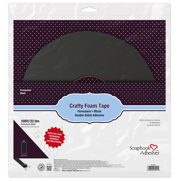 Crafty Foam Tape 108' Black