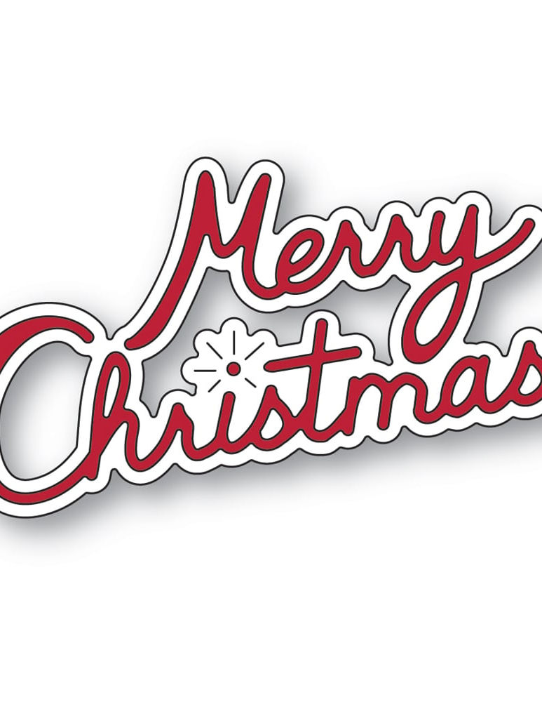 Merry Christmas Charmed Script Die