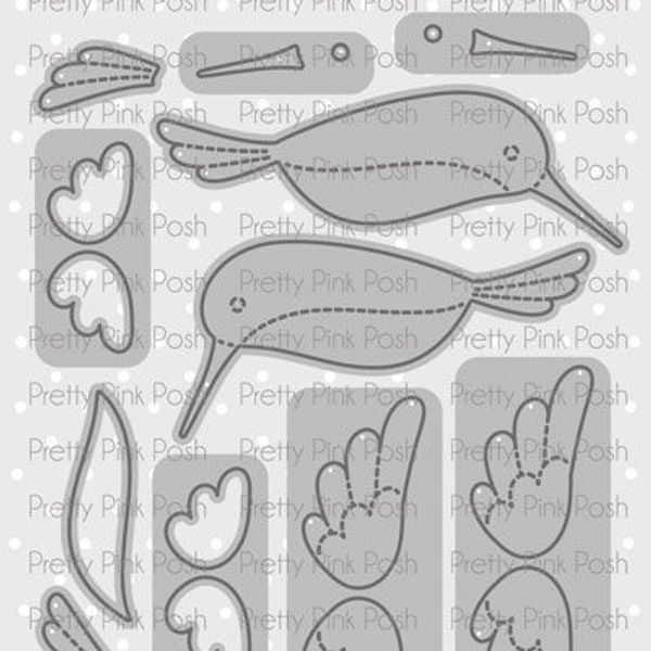 Stitched Hummingbirds Die Set