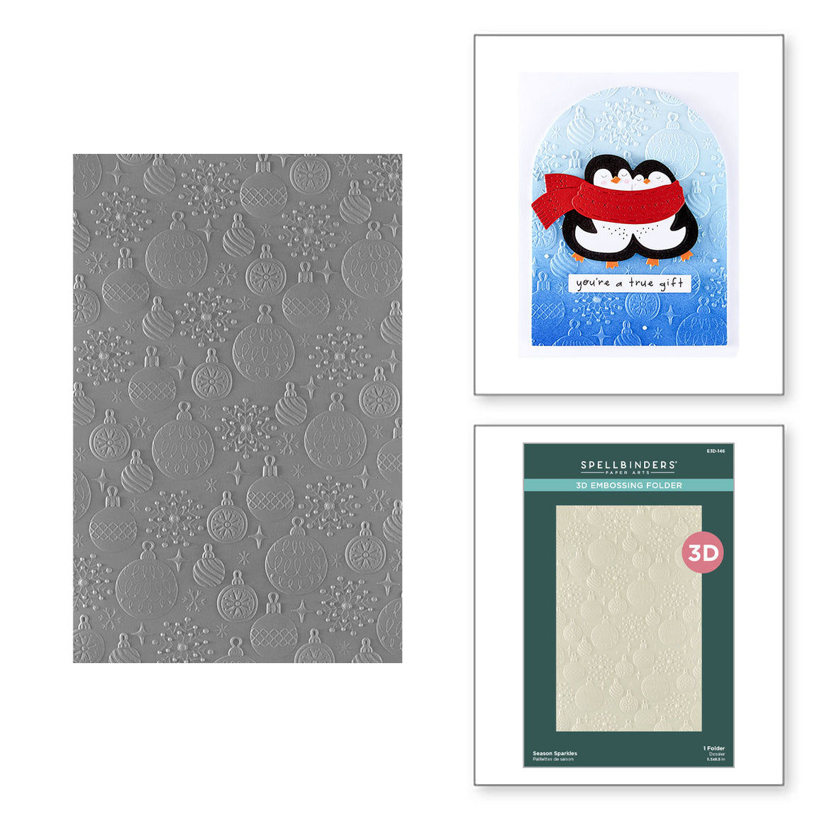 Season Sparkles 3D Embossing Folder
