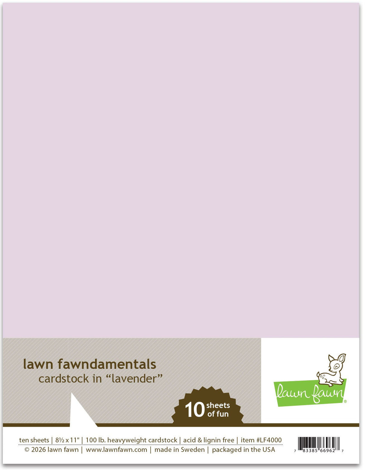 lavender 8.5x11 Cardstock - 10 Pack