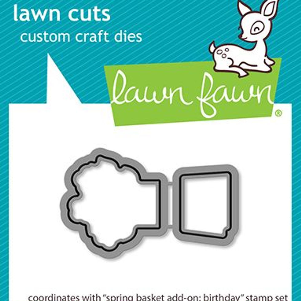 Thumbnail: spring basket add-on: birthday clear stamp & die Bundle