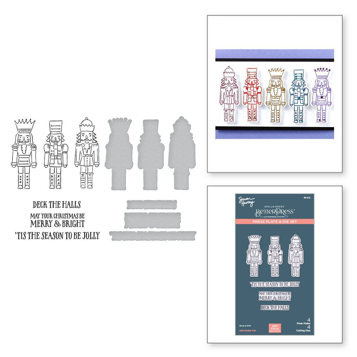 Nutcracker Trio Press Plate & Die Set