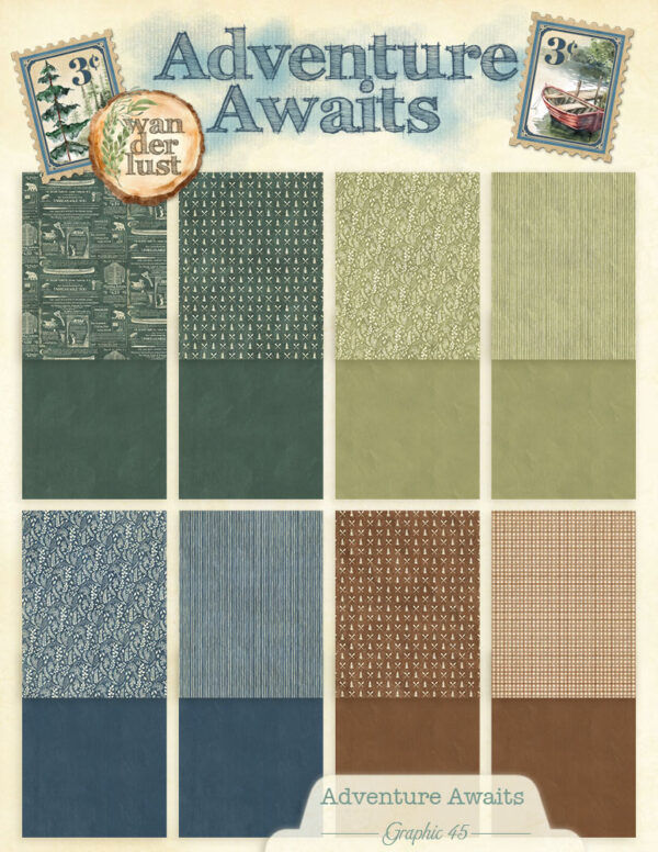 Thumbnail: Adventure Awaits 8.5 x 11 Patterns & Solids Pack