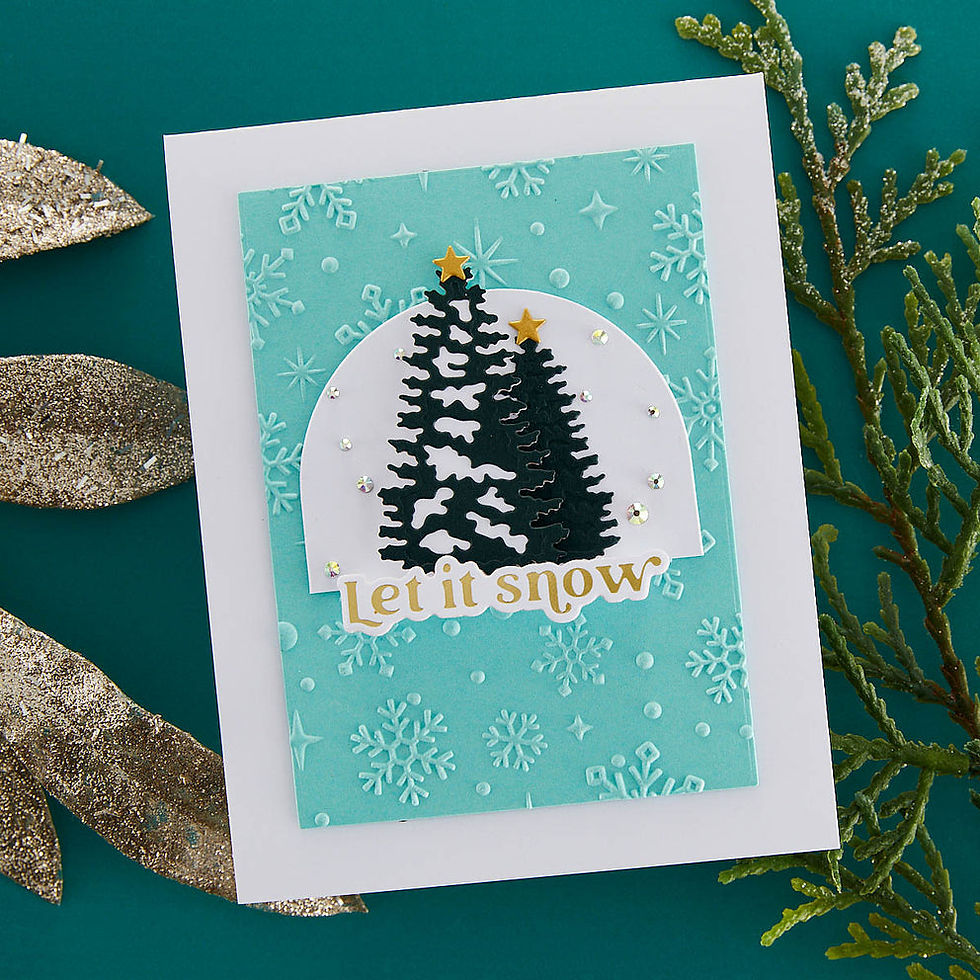 Thumbnail: Sparkling Snow 3D Embossing Folder