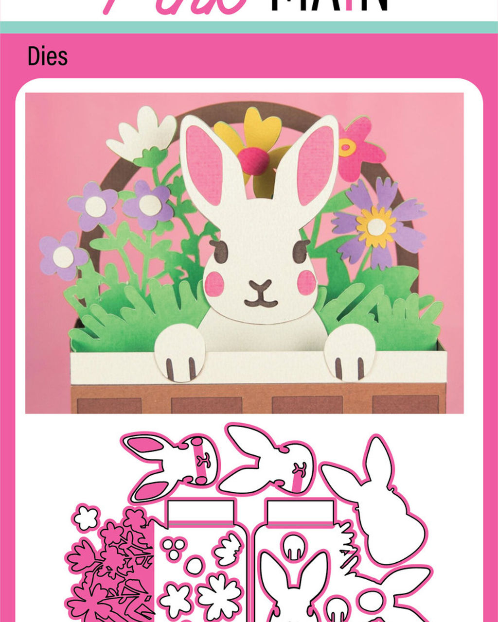 Bunny In The Basket Add On Dies