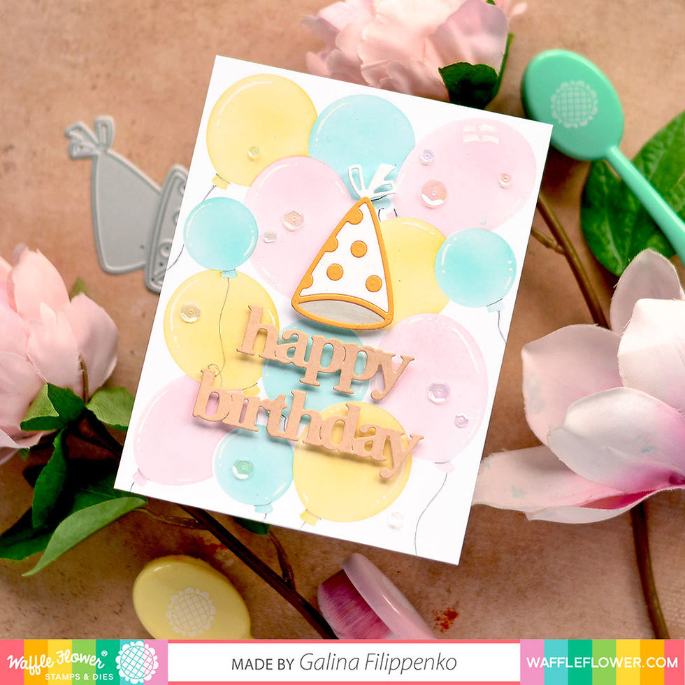 Thumbnail: Balloon Background Stencil & Die Bundle