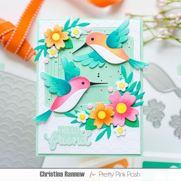 Thumbnail: Stitched Hummingbirds Die Set