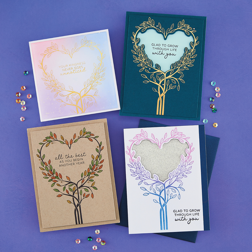 Thumbnail: Flourish & Vine Press Plate & Die Set + Free Gift Stencil