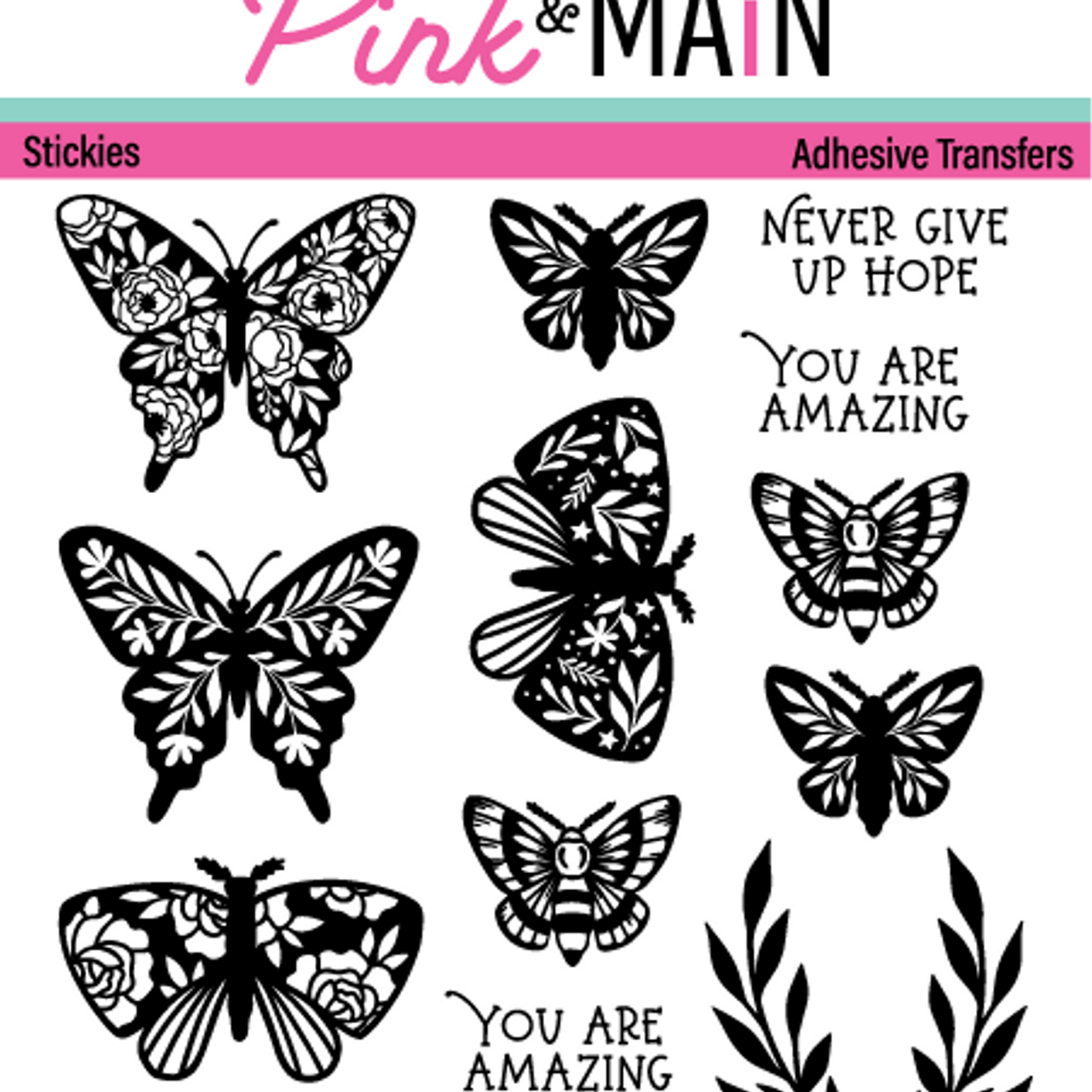 Wings of Whimsy Stickies Adhesive Transfers