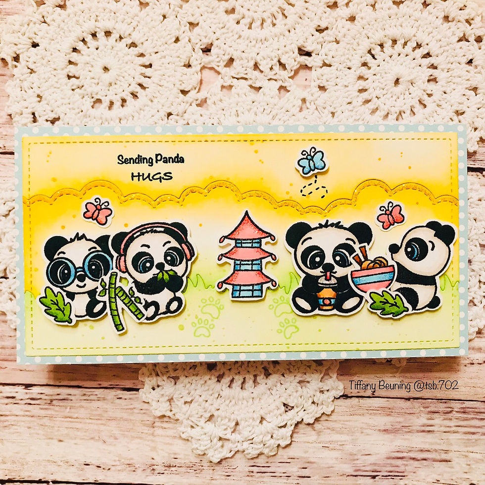 Thumbnail: Clouds and Grass Slimline Die - Pixi Dust Designs