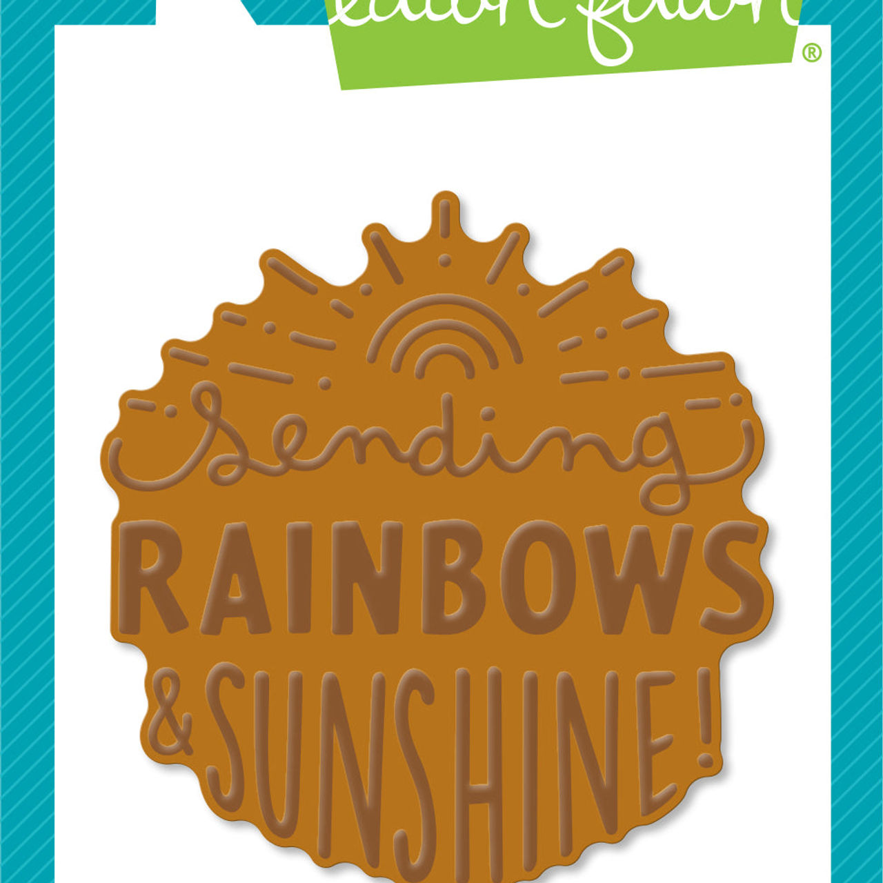 Foiled Sentiments: Sending Rainbows Hot Foil Plate