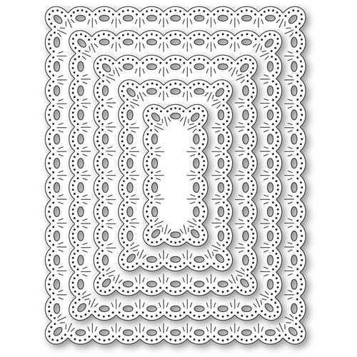 Picture Frame Eyelets Oval Eyelet Rectangle Frames Dies | CSCS