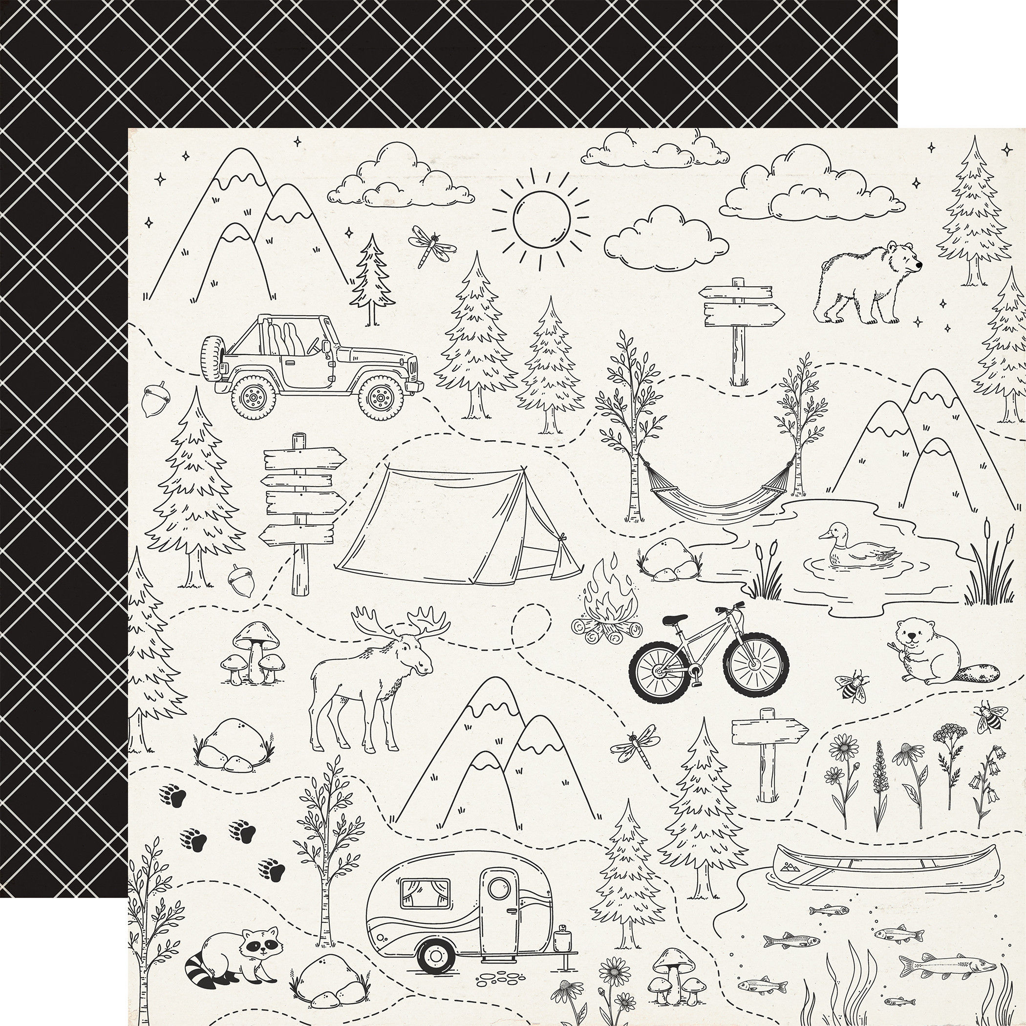 12x12 Scenic Route Cardstock