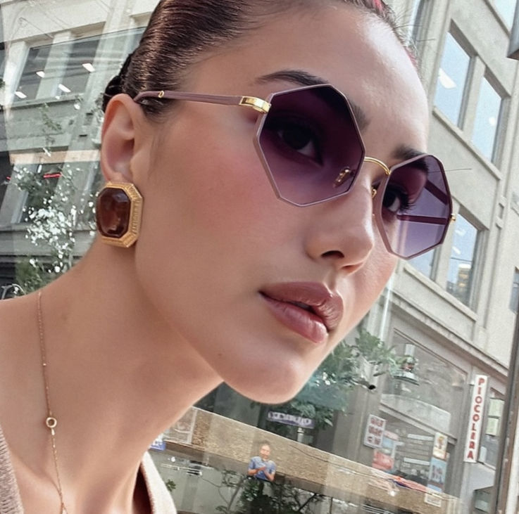 Miniatura: Amatista™ – Gafas Hexagonales Vintage para Mujer